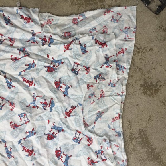 Vintage Baseball Fabric. Dodgers, Cubs, Pirates, Mets, Giants, Braves - Picture 9 of 9
